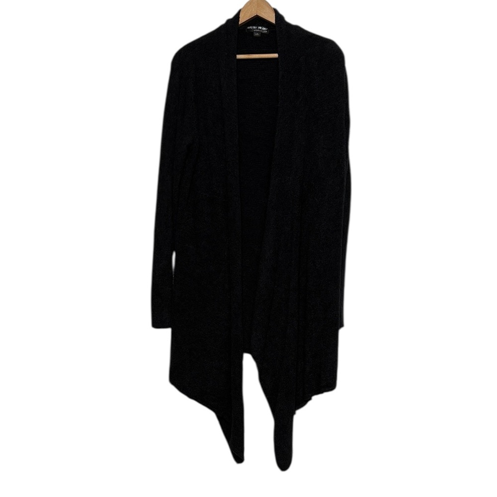 Barefoot Dreams Sweater Cardigan Women's Size L/XL Black Bamboo Chic Lite
